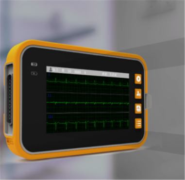 ECG de pantalla LCD gráfica grande