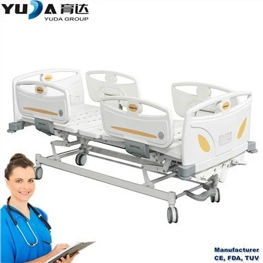 Camas eléctricas de hospital con rieles laterales